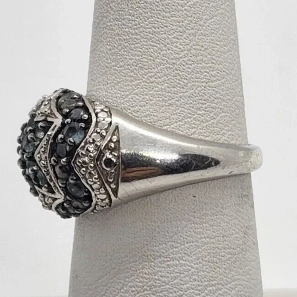 925 STERLING SILVER SPINEL RING SIZE 6.5